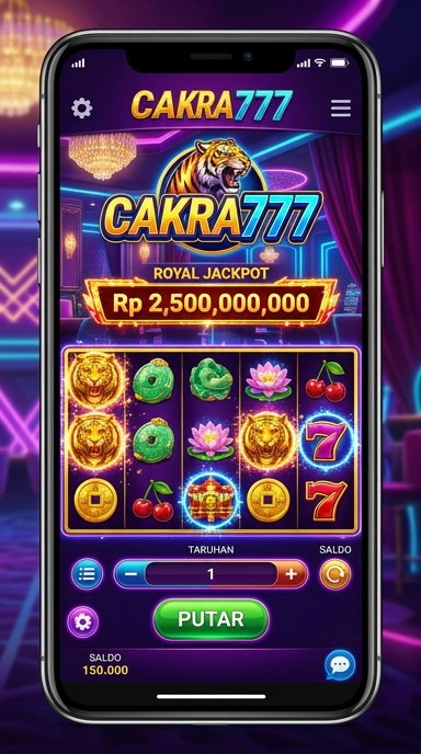 Tampilan antarmuka pengguna cakra777 yang intuitif.